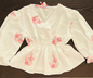 Ladies Floral Linen Crop Top